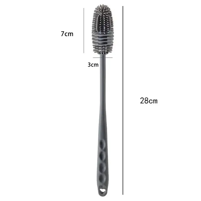 Brosse de nettoyage de verre de bouteille de boisson à Long manche de 28cm, outil de nettoyage de cu
