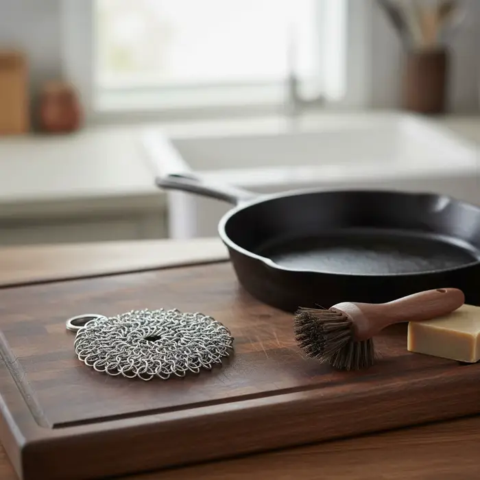 Éponge de nettoyage en maille d'acier inoxydable pour cuisine