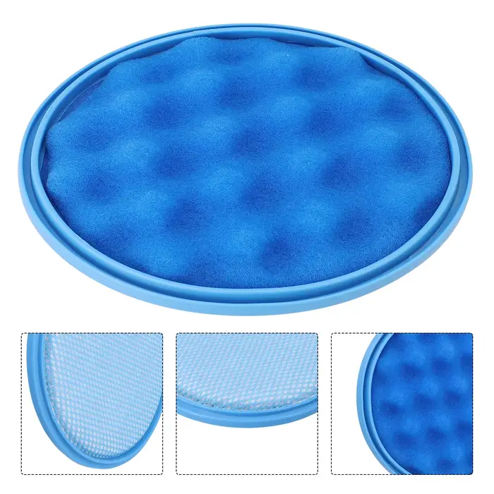 Filtre rond bleu aspirateur balayage robot