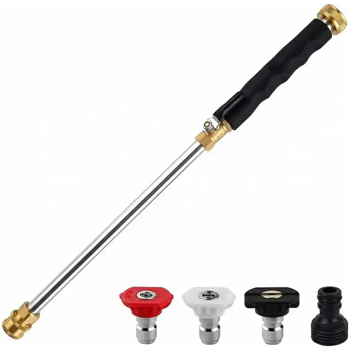 Buse de tuyau haute pression, buse de nettoyage à jet en métal pour nettoyeur haute pression avec 3
