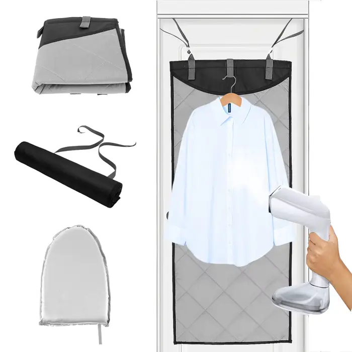 Planche à repasser sur la porte, coussin à vapeur Vertical pour vêtements, résistant à la chaleur, c