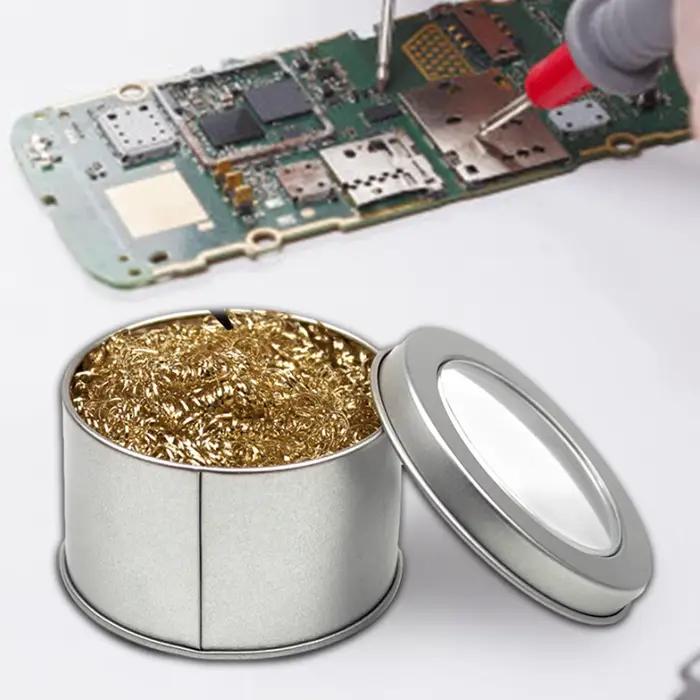 Balle de nettoyage en fil de laiton pour pointes de soudure en acier inoxydable