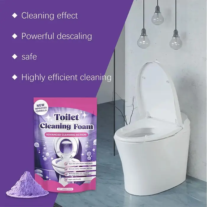 Comprimés effervescents de décontamination pour toilettes, éliminent efficacement la saleté tenace, éliminent les odeurs sans résidus ni irritation