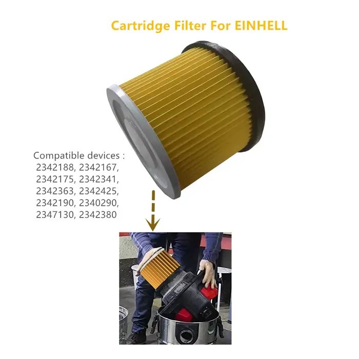 1PACK Filtre HEPA d'aspirateur à cartouche compatible avec les pièces
