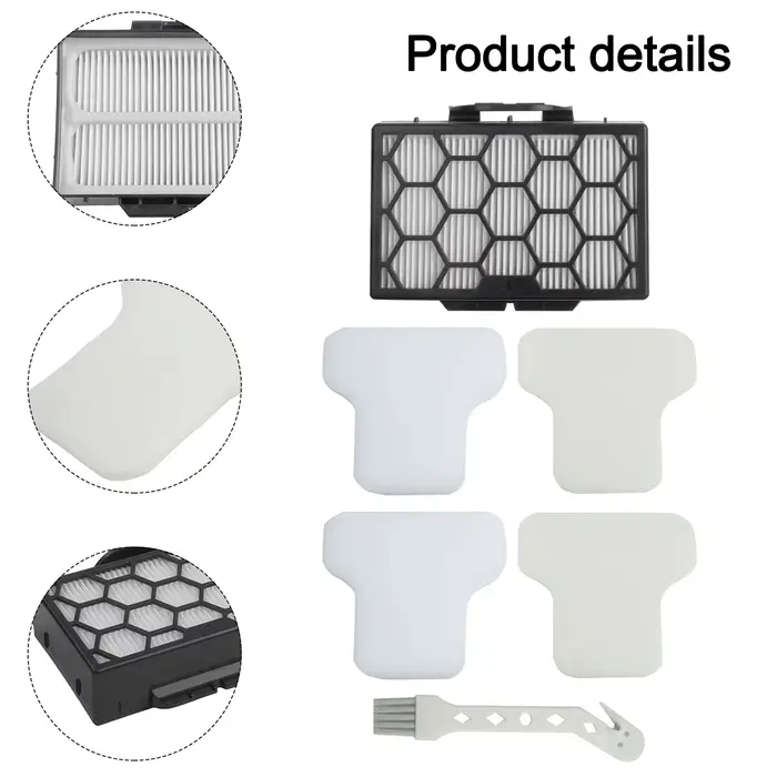 Ensemble d'accessoires de filtre pour aspirateur Shark CV100UKT CZ250UKT CZ250UKTDB CZ500UKT