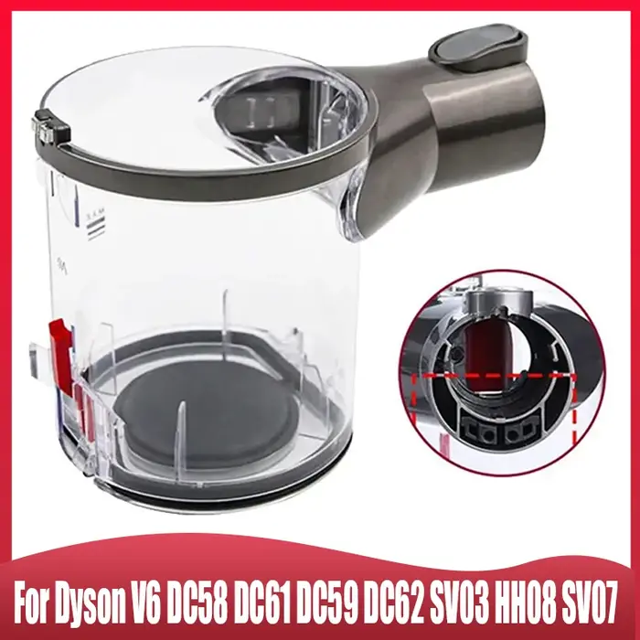 Poubelle pour aspirateur Dyson V6 DC58 DC61 DC59 DC62 SV03 HH08 SV07