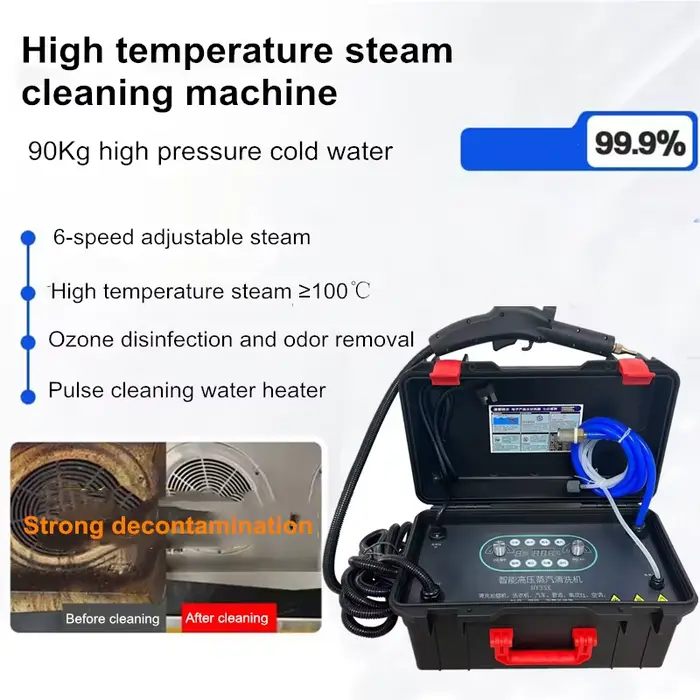 Nettoyeur vapeur commercial 3500W 150 ° Nettoyage en profondeur haute pression pour cuisine/climatisation