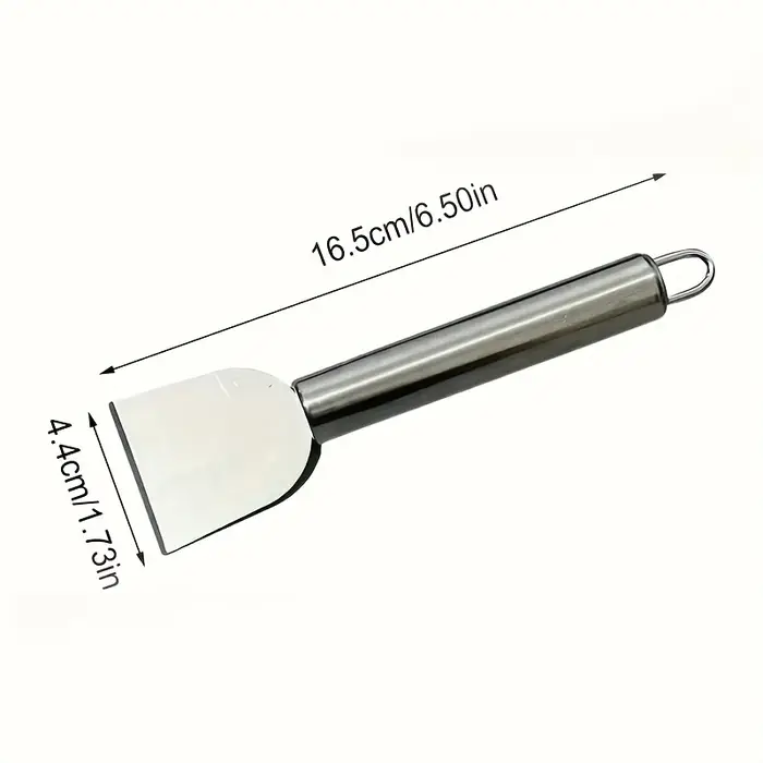 Grattoir de nettoyage polyvalent en acier inoxydable, pour poêles efficaces et poêles à fond plat, o