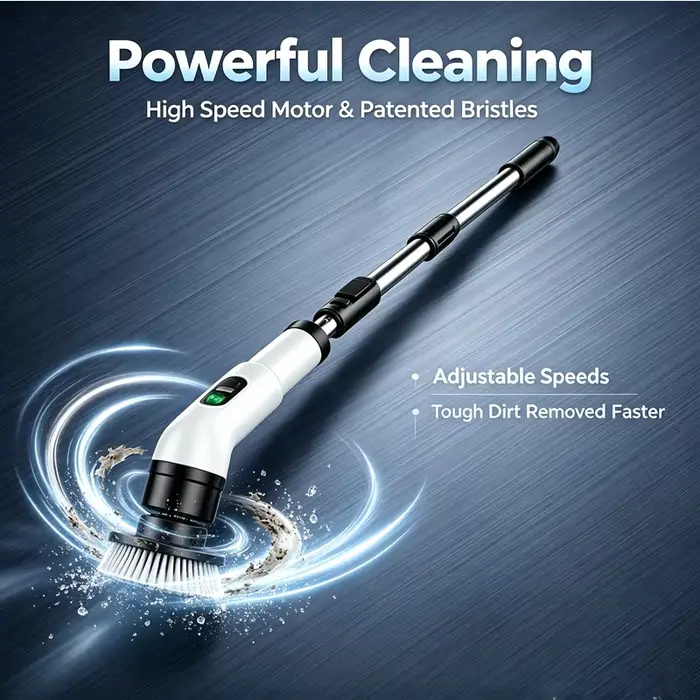 Brosse de nettoyage électrique multifonction sans fil pour la maison