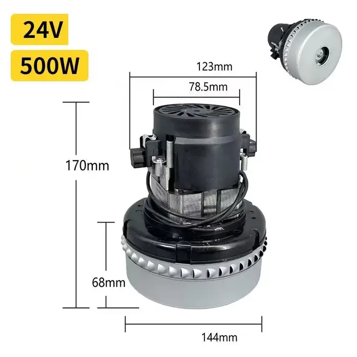 Moteur d'aspirateur 24V 500W pour AMETEK Philips Midea Haier Rowenta Karcher Jieba Weiba