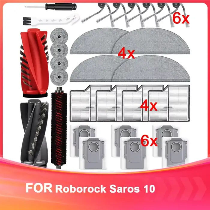 A74E-Kit d'accessoires pour Robot Roborock Saros 10, ces pièces de rechange compatibles