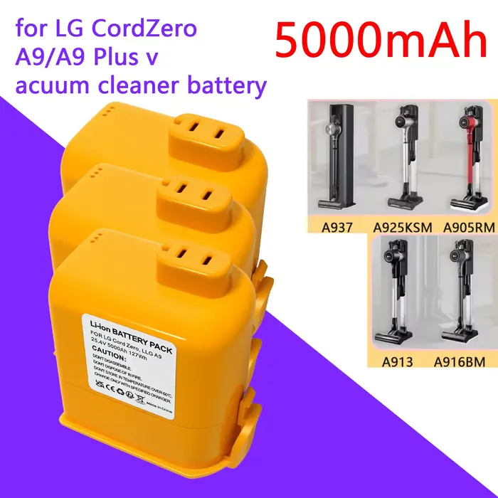 Batterie universelle pour aspirateur LG CordZero A9 A9 Plus, compatible avec les aspirateurs LG A9M