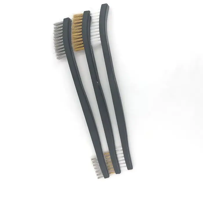 Outil de nettoyage de détail de voiture polyvalent, accessoires, brosses métalliques et 4 pics en Ny