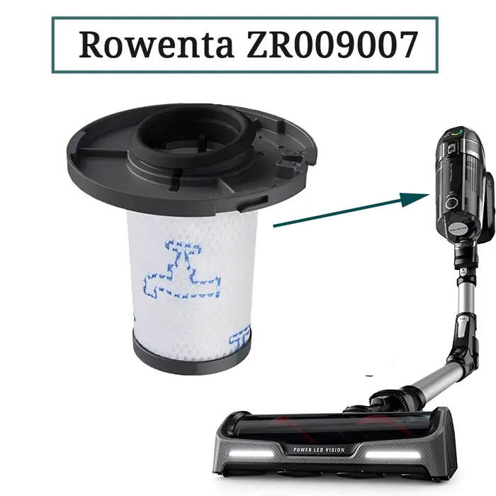 Filtre ZR 009007 Accessoires de remplacement pour aspirateur sans fil Rowenta x-force Flex 11.60 12.60 14.60 15.60 1