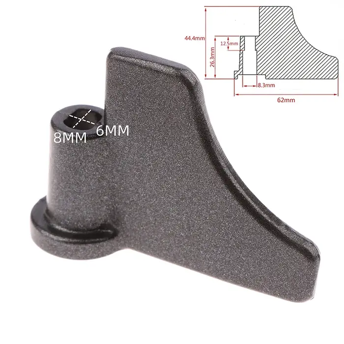 Accessoire de doublure de machine à pétrir en alliage d'aluminium universel, double arrête, jxMachin