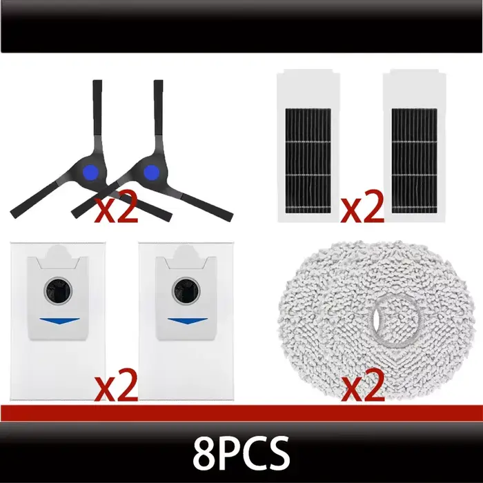 Accessoires et consommables d'origine pour Ecovacs DEEBOT X2 / X2 Pro / X2 OMNI / X2 Pro OMNI (versi