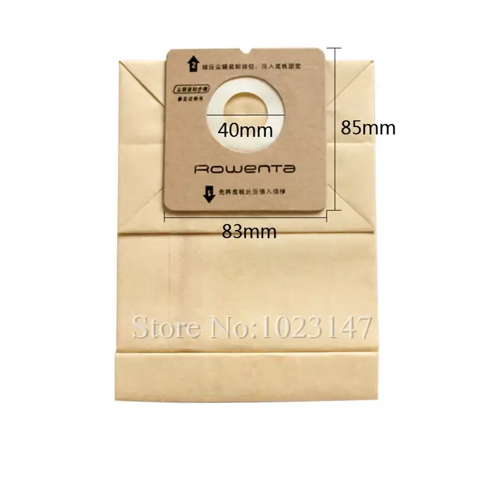 Sacs filtrants pour aspirateur Rowenta RO1121 RO1122 RO1124 RO1132 RO1136 RO1321