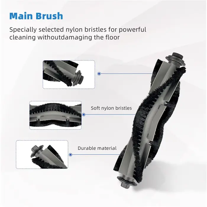 Compatible avec l'aspirateur robot AIRROBO P20 Brosse principale et latérale Filtre HEPA Accessoires