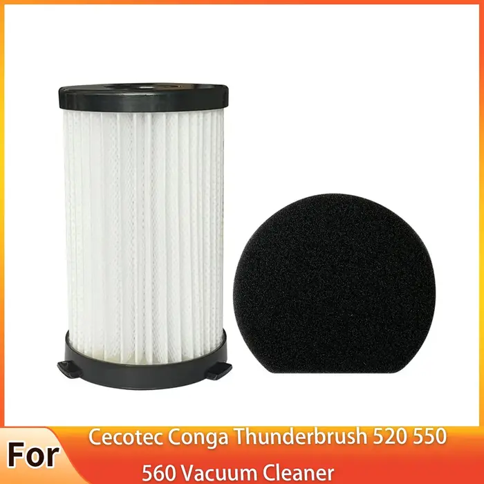 Filtres et éponges pour balai électrique Ariete, force pratique 2761 2759 RBT, Cecotec Conga Thunder