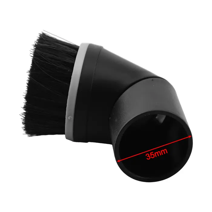 Buse de brosse à poussière ronde avec poils en Nylon, compatible avec connexion de 35mm pour aspirat