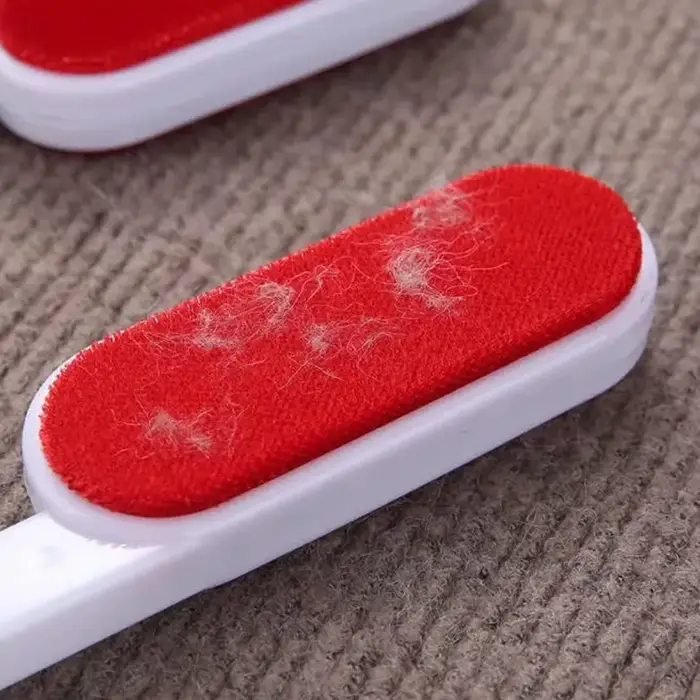 Rouleau anti-peluches autonettoyant, brosse dépoussiérante sur 2 côtés, dissolvant de poils d'animaux, pour enlever les poils de chien et de chat, du canapé, des tapis et des vêtements