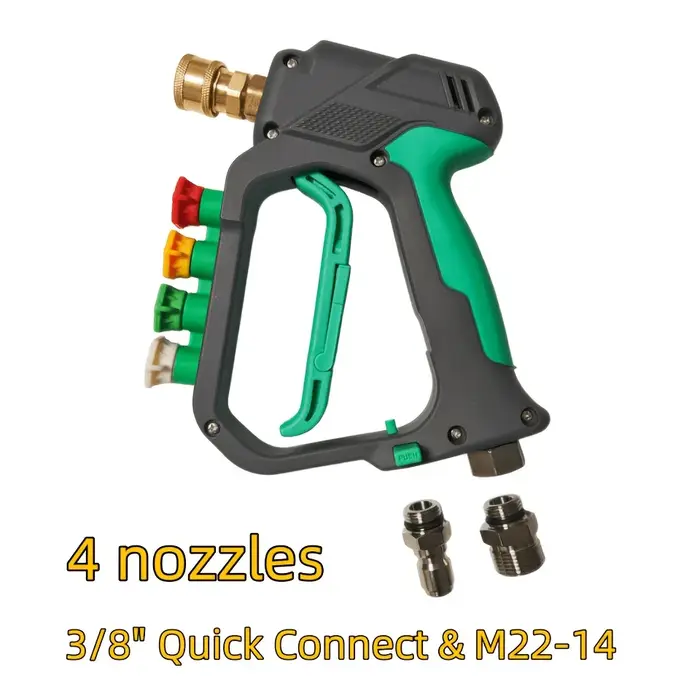 Pistolet de lavage haute pression avec 4 buses colorées