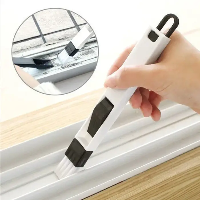 Brosse de nettoyage polyvalente pour carrelage, fournitures pour espace de sol, rainure de fenêtre,