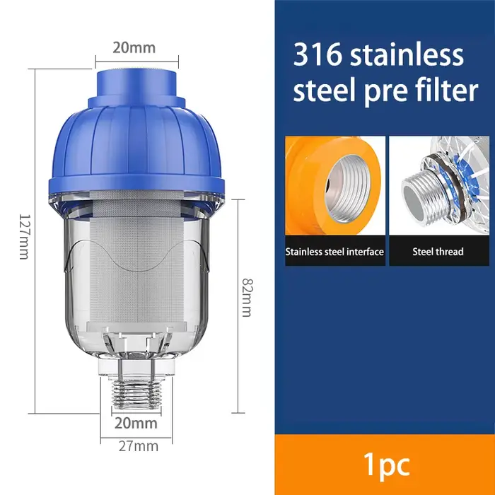 Filtre anti-calcaire en maille d'acier inoxydable pour la prévention des dépôts de calcaire, purific