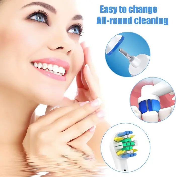Têtes de brosse de rechange pour brosses à dents électriques Oral B, fil à Action croisée 3D Pro bla