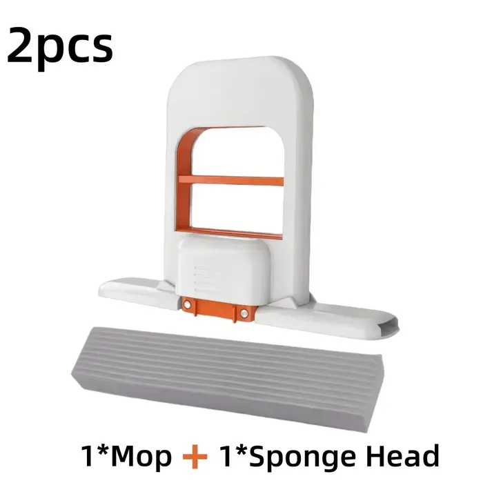 2/8 pièces Balai serpillère auto-essoreur de bureau, serpillère éponge manuelle pour la maison, la s