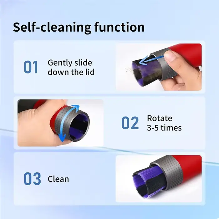 Aspirateur brosse à poussière sans trace