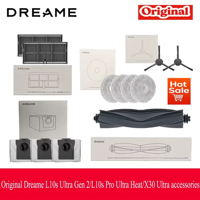 Accessoires d'origine pour aspirateur Dreame L10s Ultra Gen 2/L10s Pro