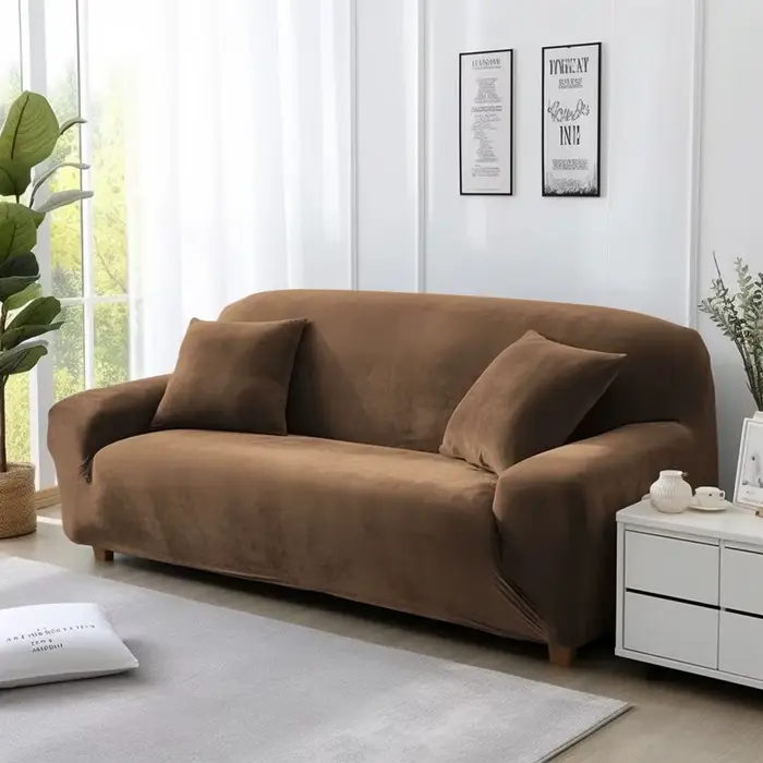 Housses de canapé en tissu velours pour salon, housse extensible douce et épaisse de haute qualité, 