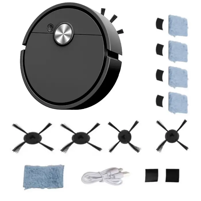 Robot aspirateur intelligent pour le nettoyage de la maison, élimination des poils d'animaux, mode a