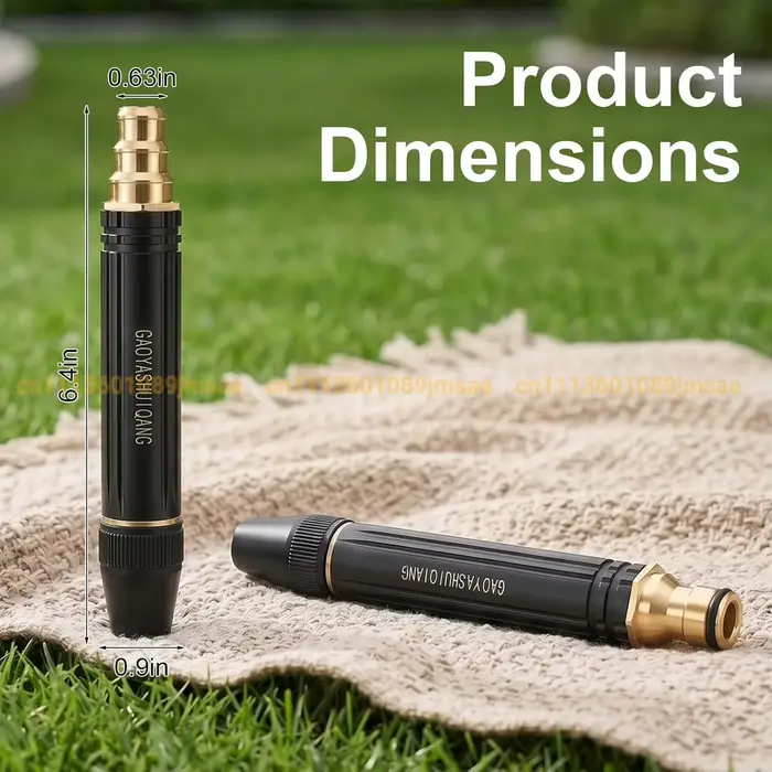 Buse de nettoyeur haute pression robuste pour l'irrigation extérieure et le nettoyage de jardin
