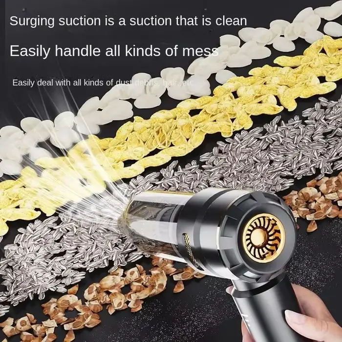 Aspirateur de voiture haute puissance Portable sans fil moteur sans brosse Machine de nettoyage plumeau d'air puissant pour appareil ménager
