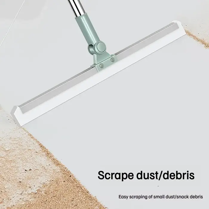 Balai à récurer le sol, outil de nettoyage multifonctionnel avec bord en silicone pour sols, salles de bain et douches