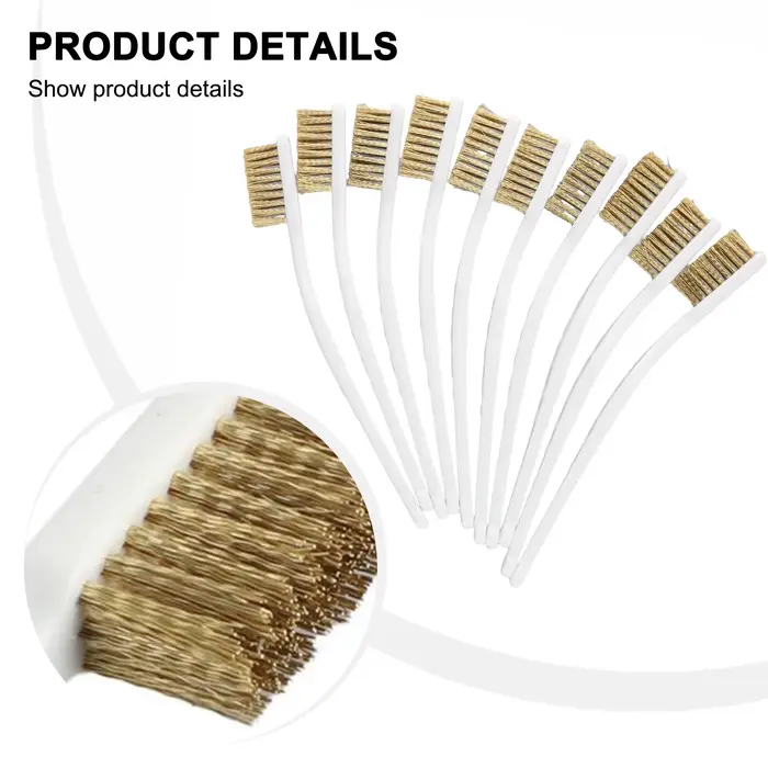 10 brosses métalliques en laiton pour éliminer la rouille