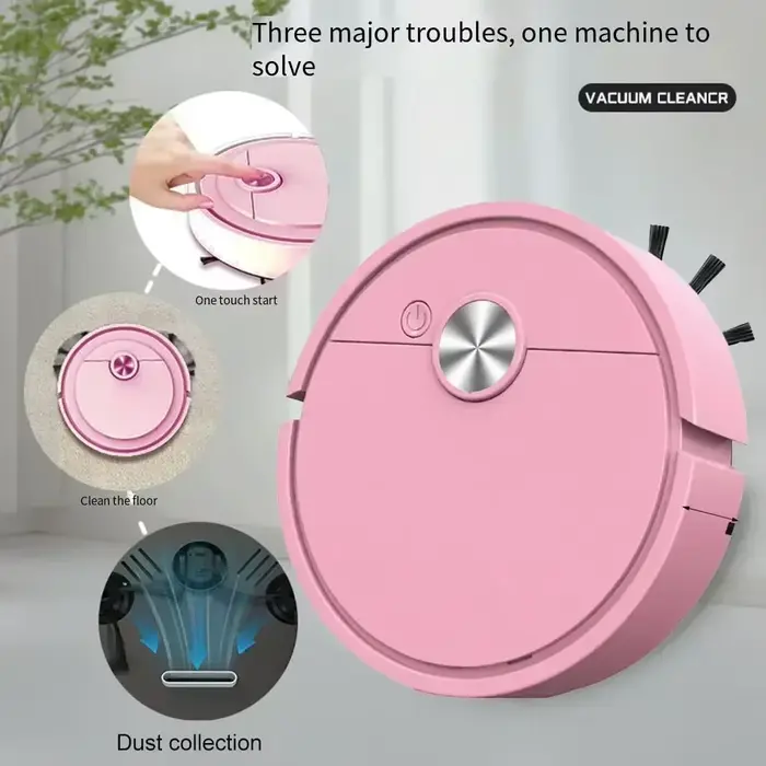 Robot aspirateur 3 en 1, télécommande et programmation, Navigation intelligente, Modes de nettoyage 
