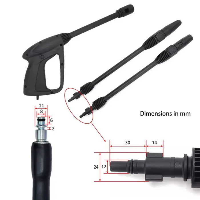 Nettoyeur haute pression pistolet de pulvérisation Jet Lance buse laveuse de voiture Jet