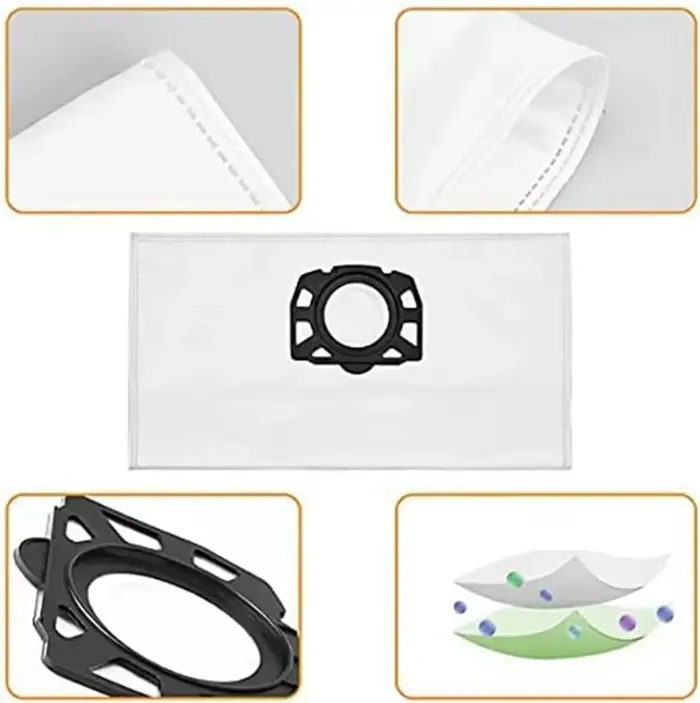 Sacs d'aspirateur pour aspirateur sec et humide Kärcher WD4 WD5 WD6 WD5P WD6P MV4 MV5 MV6