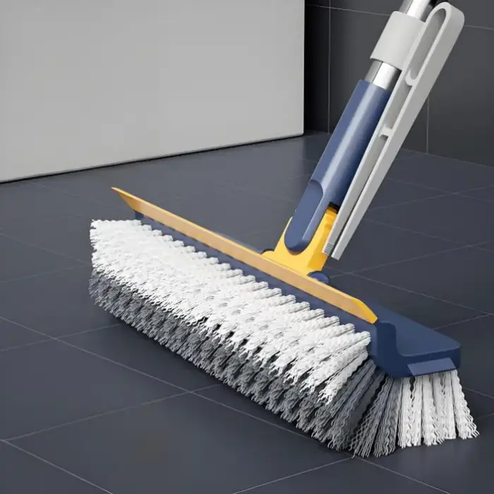 Brosse de nettoyage de sol 3-en-1 avec manche long