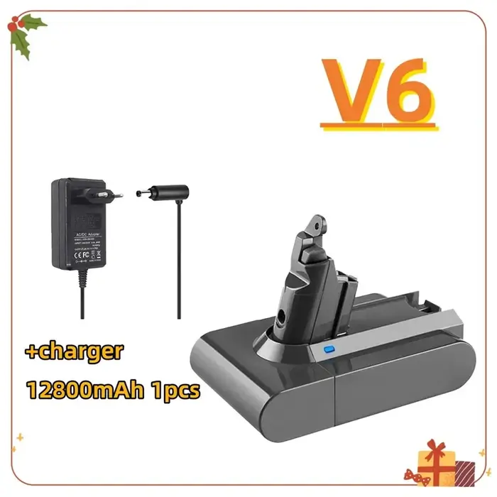 Batterie 21, 6 V 12800 mAh pour aspirateur Dyson V6