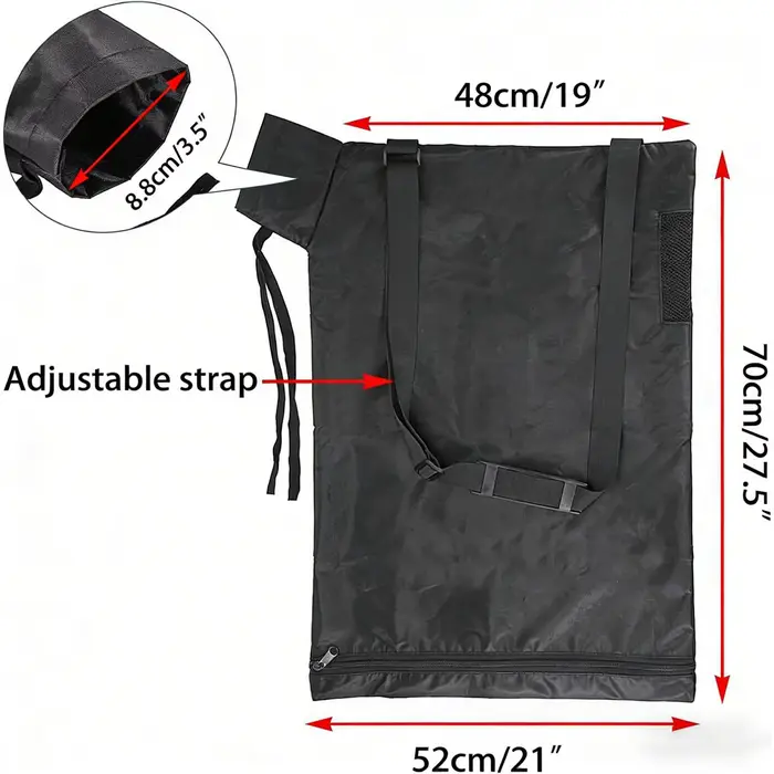 Sac de collecte de feuilles pour aspirateur souffleur, sac de collecte de feuilles imperméable et an