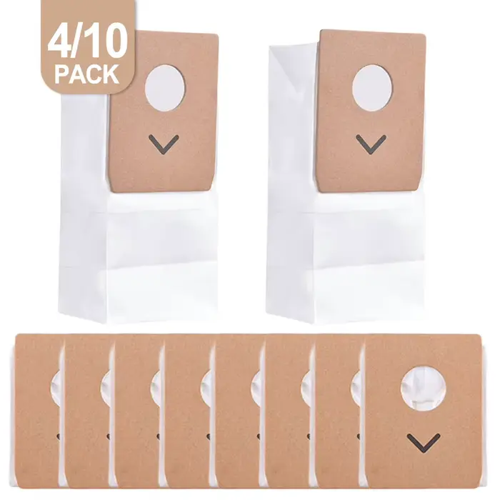 Paquet de 4/10 sacs à poussière pour Eureka stylet pour aspirateur sans fil Elite NEC490BL 3L sac