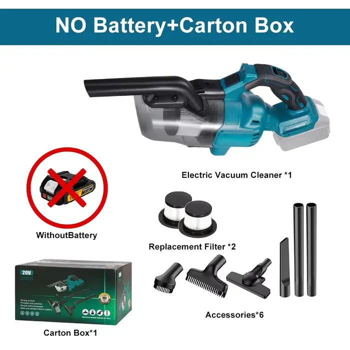 Makita – aspirateur électrique portatif sans fil, double usage, outil de nettoyage Portable haute pu
