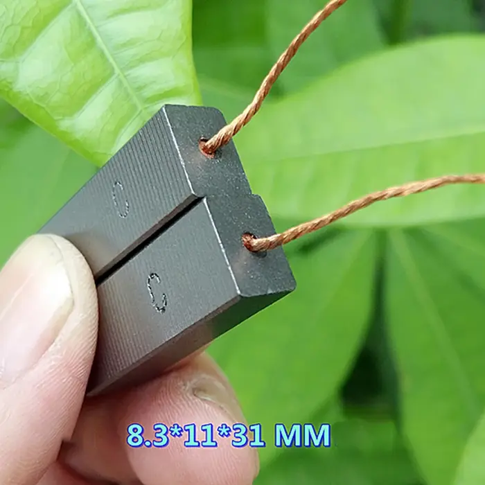 2 pièces de balais de charbon 8,3*11*31mm pour moteur d'aspirateur, remplacement de balais de moteur électrique, accessoires pour outils électriques