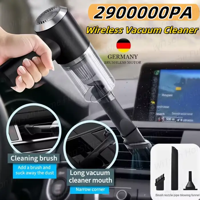 Aspirateur Xiaomi 2900000 PA 120w sans fil Super haute puissance humide sec double usage 2 en 1 Portable grande