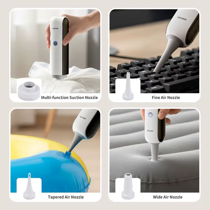 Aspirateur à main sans fil léger ROUNY avec lumière LED