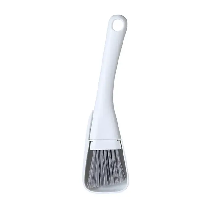 Brosse de nettoyage de fente de fenêtre et pelle à poussière 2 en 1
